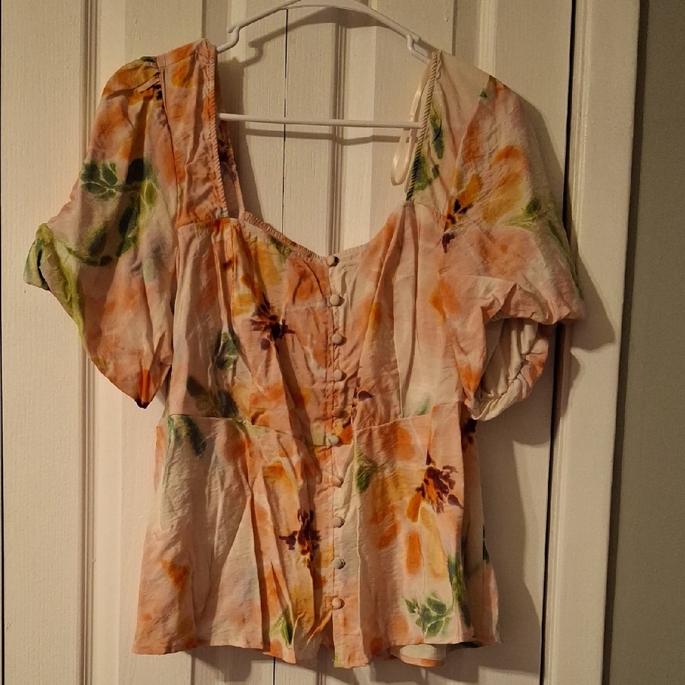 Elegant Floral Women's Blouse